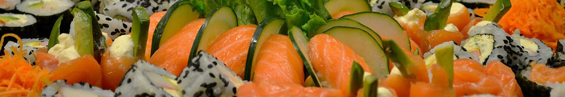 Eating Buffet Japanese Sushi at Sushi Pier restaurant in Reno, NV.